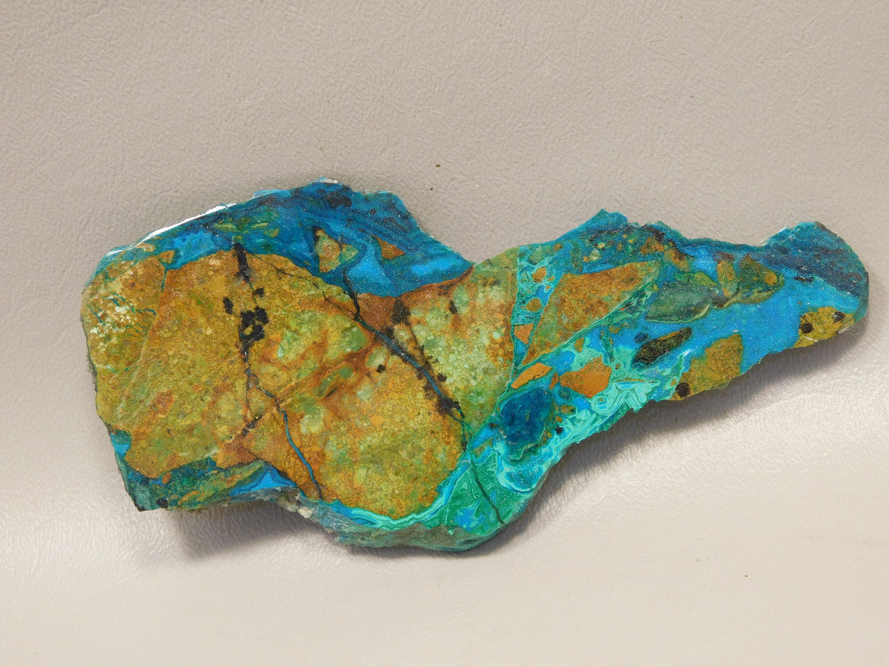 Chrysocolla Malachite Polished Rock Stone Slab Bagdad, Arizona #O9