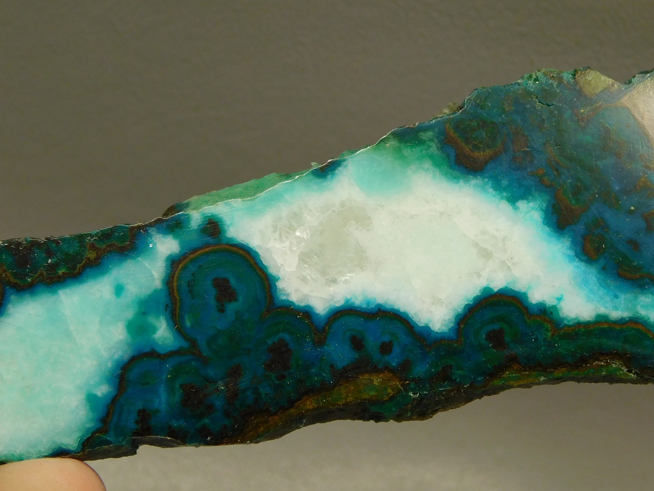 Chrysocolla Malachite Polished Rock Stone Slab Bagdad, Arizona #O13