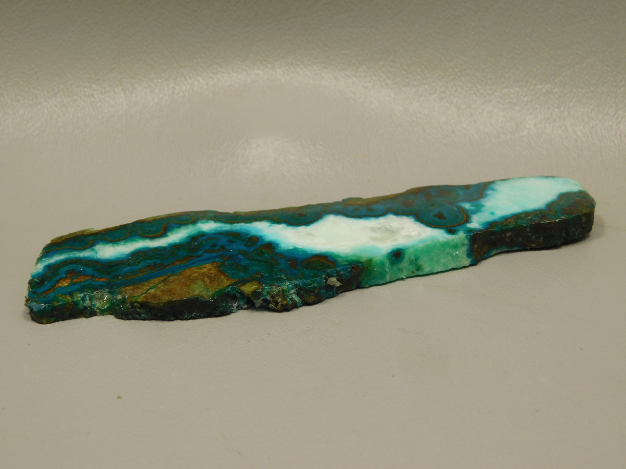 Chrysocolla Malachite Polished Rock Stone Slab Bagdad, Arizona #O13