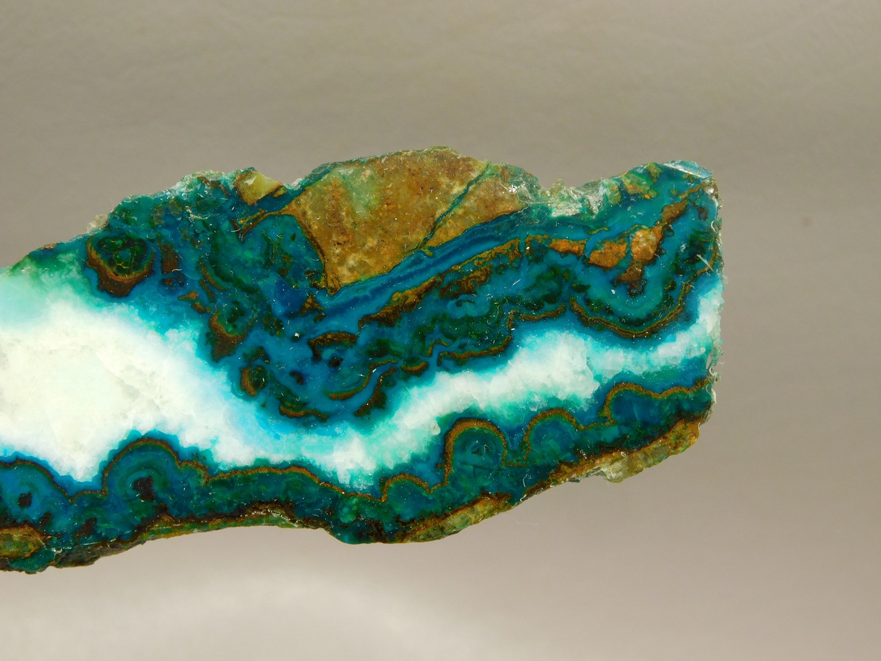 Chrysocolla Malachite Polished Rock Stone Slab Bagdad, Arizona #O13