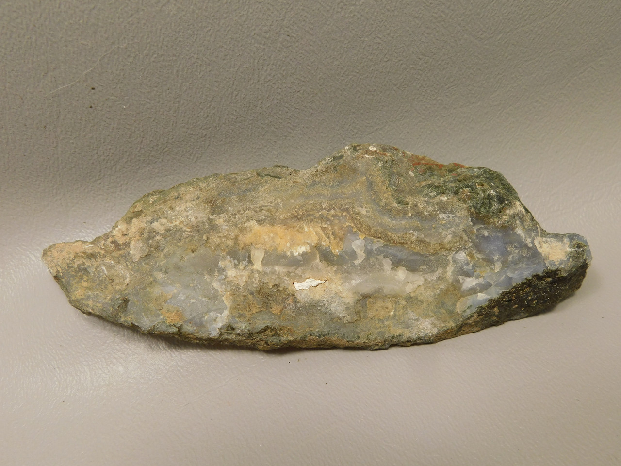 Owls Hole Agate Polished Stone Sagenite RARE Rock California #O2