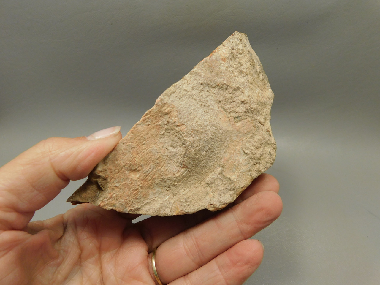 Wonderstone Rhyolite Pink Banded Polished Rock Utah #O11