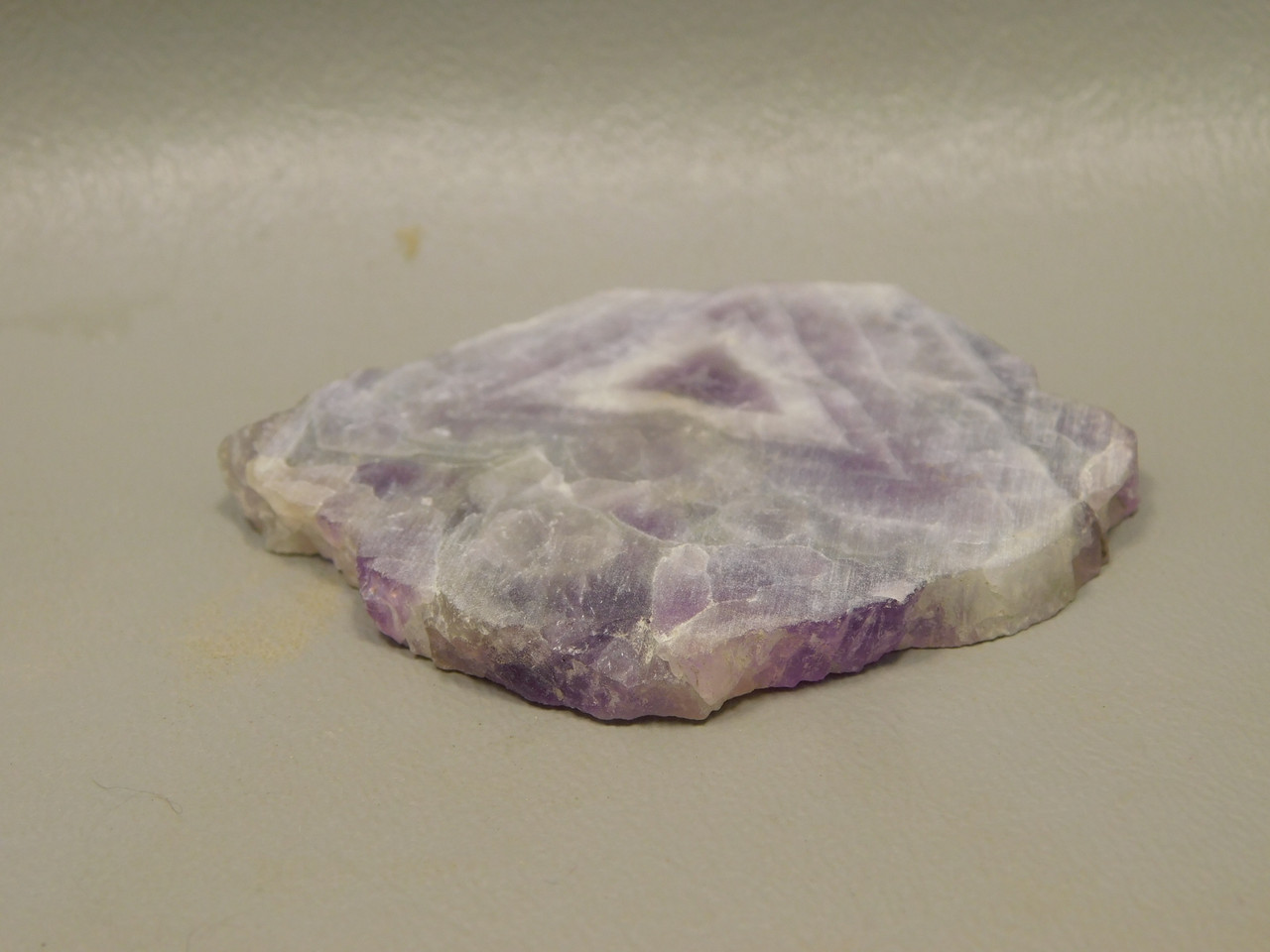Chevron Amethyst Stone Slab Purple Gemstone Rough Rock #O4