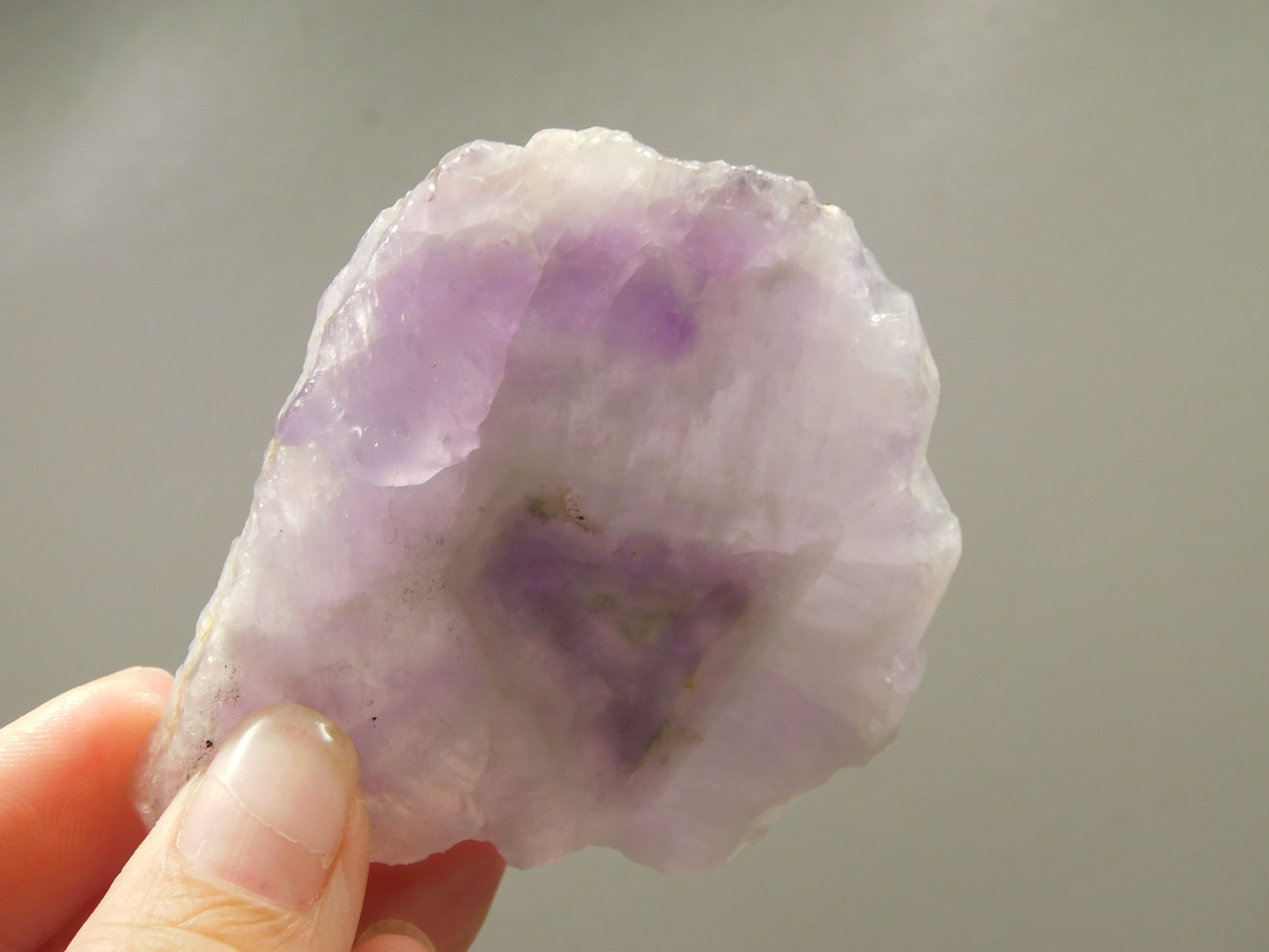 Chevron Amethyst Stone Slab Purple Gemstone Rough Rock #O5