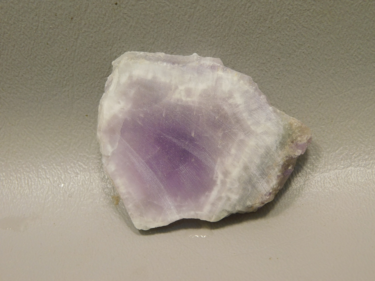 Chevron Amethyst Stone Slab Purple Gemstone Rough Rock #O6