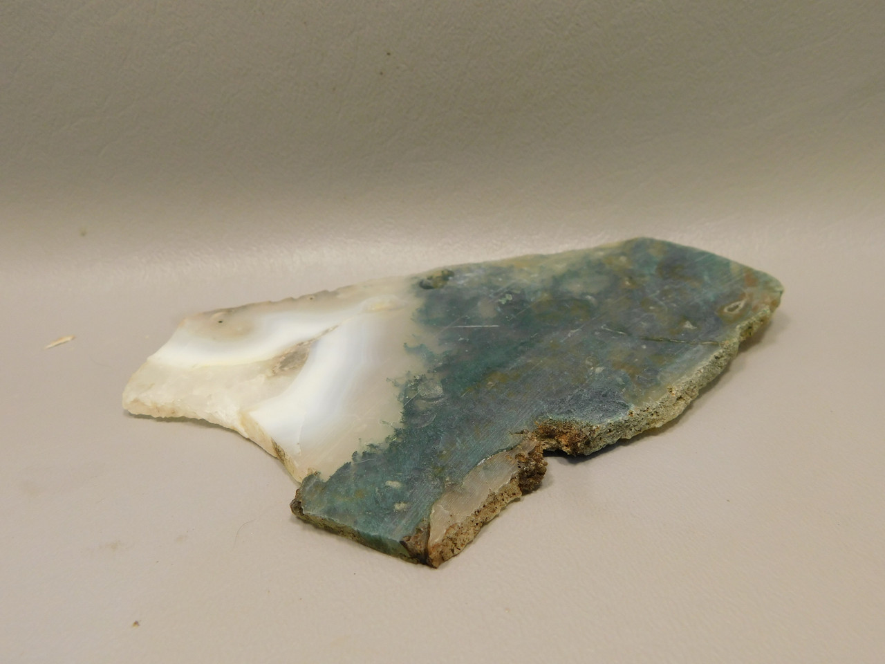 Maury Mountain Moss Agate Unpolished Stone Slab Rough Rock #O2