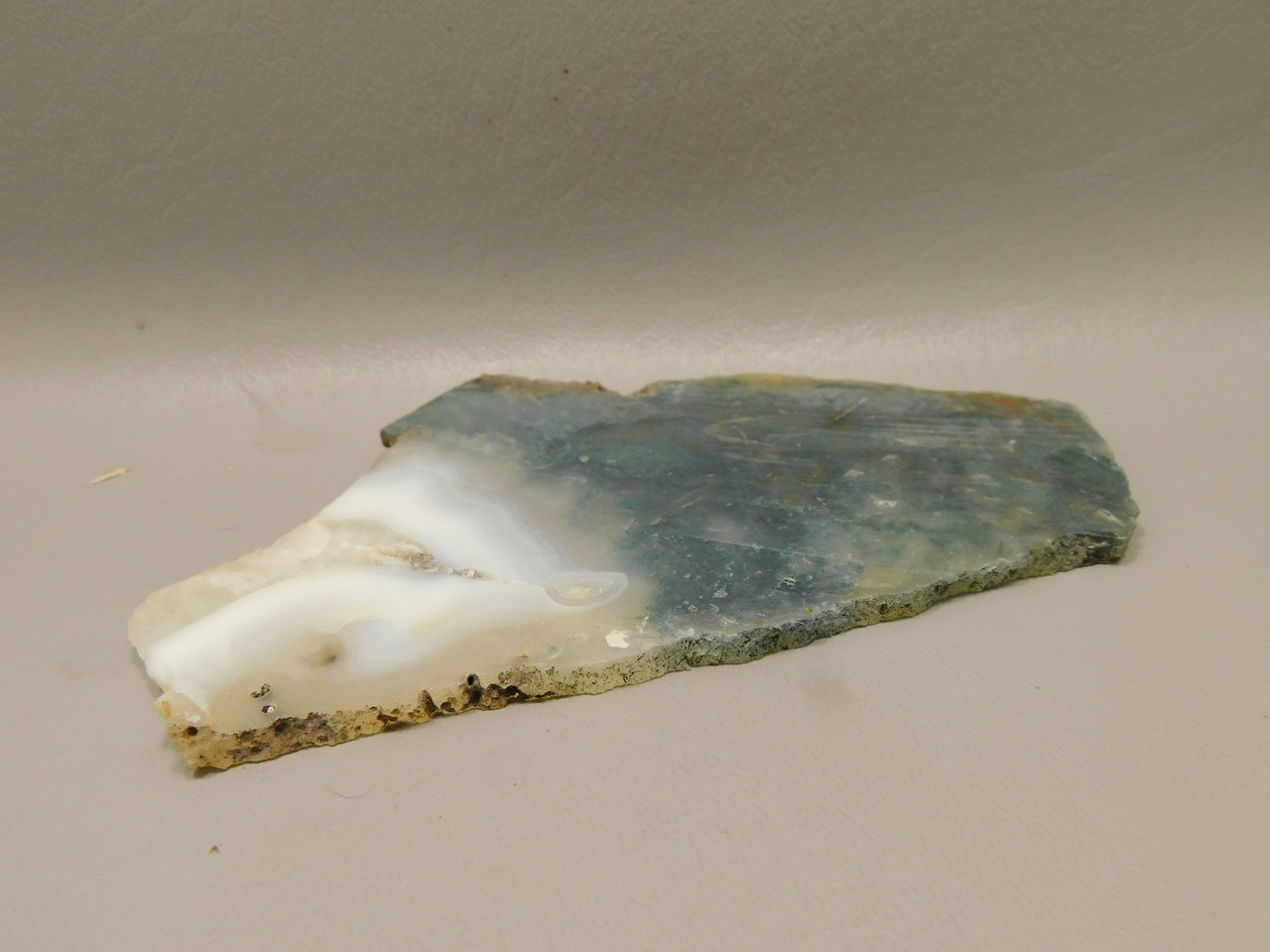 Maury Mountain Moss Agate Unpolished Stone Slab Rough Rock #O2