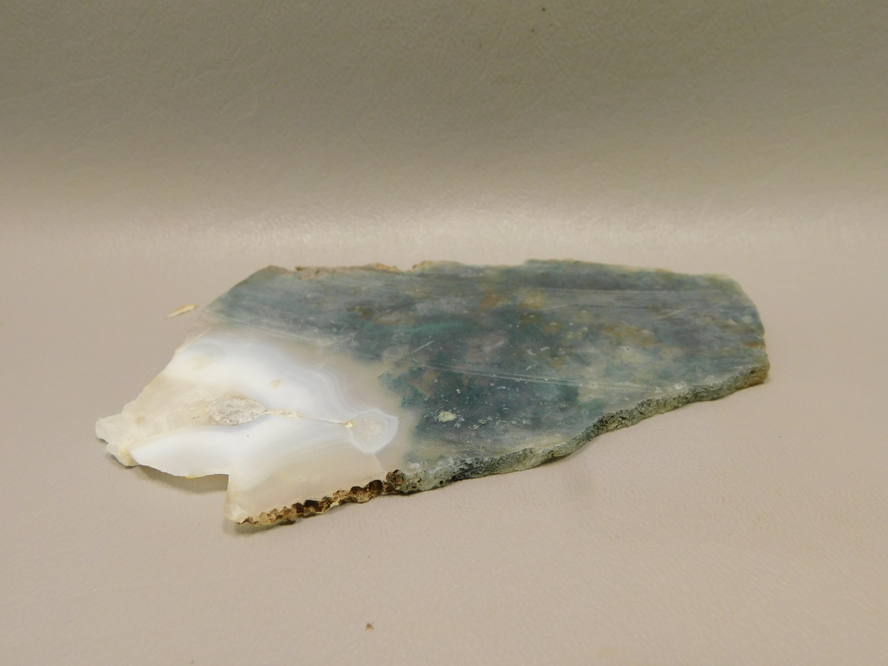 Maury Mountain Moss Agate Unpolished Stone Slab Rough Rock #O3