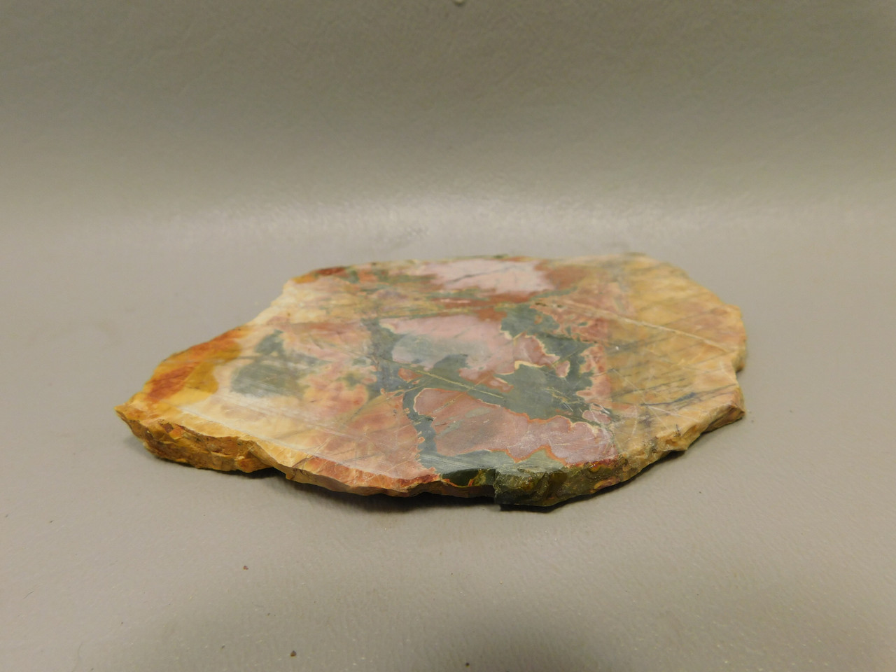 Cherry Creek Jasper Unpolished Rock Stone Slab Red Creek #O4