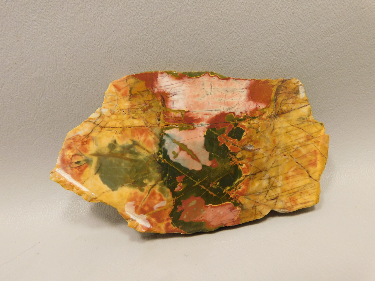 Cherry Creek Jasper Unpolished Rock Stone Slab Red Creek #O5