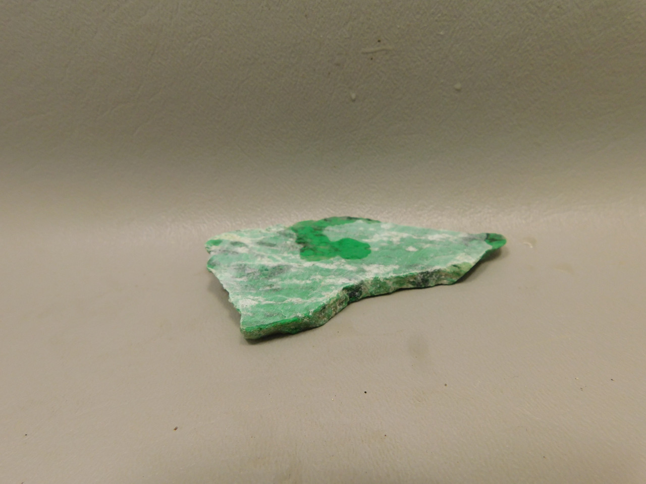 Maw Sit Sit Unpolished Stone Slab Green Jade Small Rock #O13