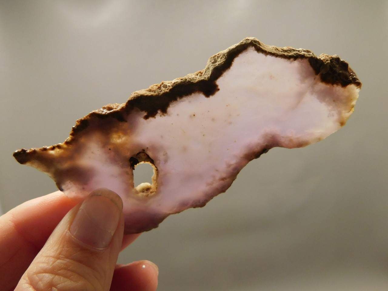 Purple Agate Stone Slab Unpolished Rough Rock #O2