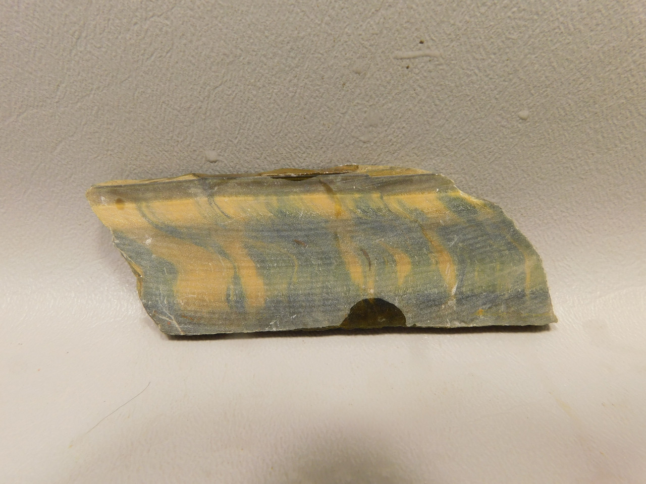 Tiger-eye Rough Rock Yellow Blue Tiger's Eye Stone Slab Cabbing #O7