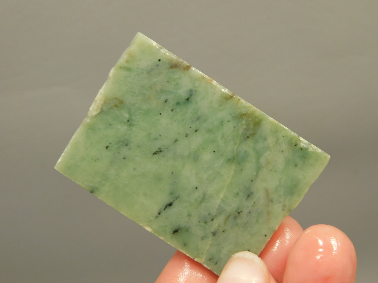 California Green Nephrite Jade Unpolished Stone Slab Rough Rock #O1