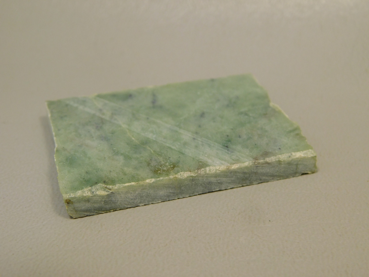 California Green Nephrite Jade Unpolished Stone Slab Rough Rock #O1