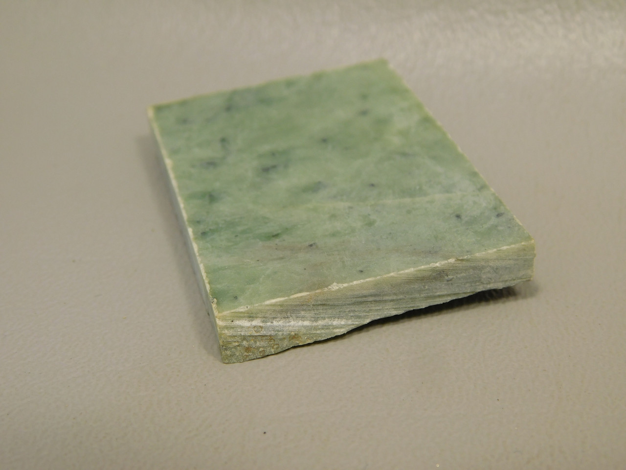 California Green Nephrite Jade Unpolished Stone Slab Rough Rock #O1
