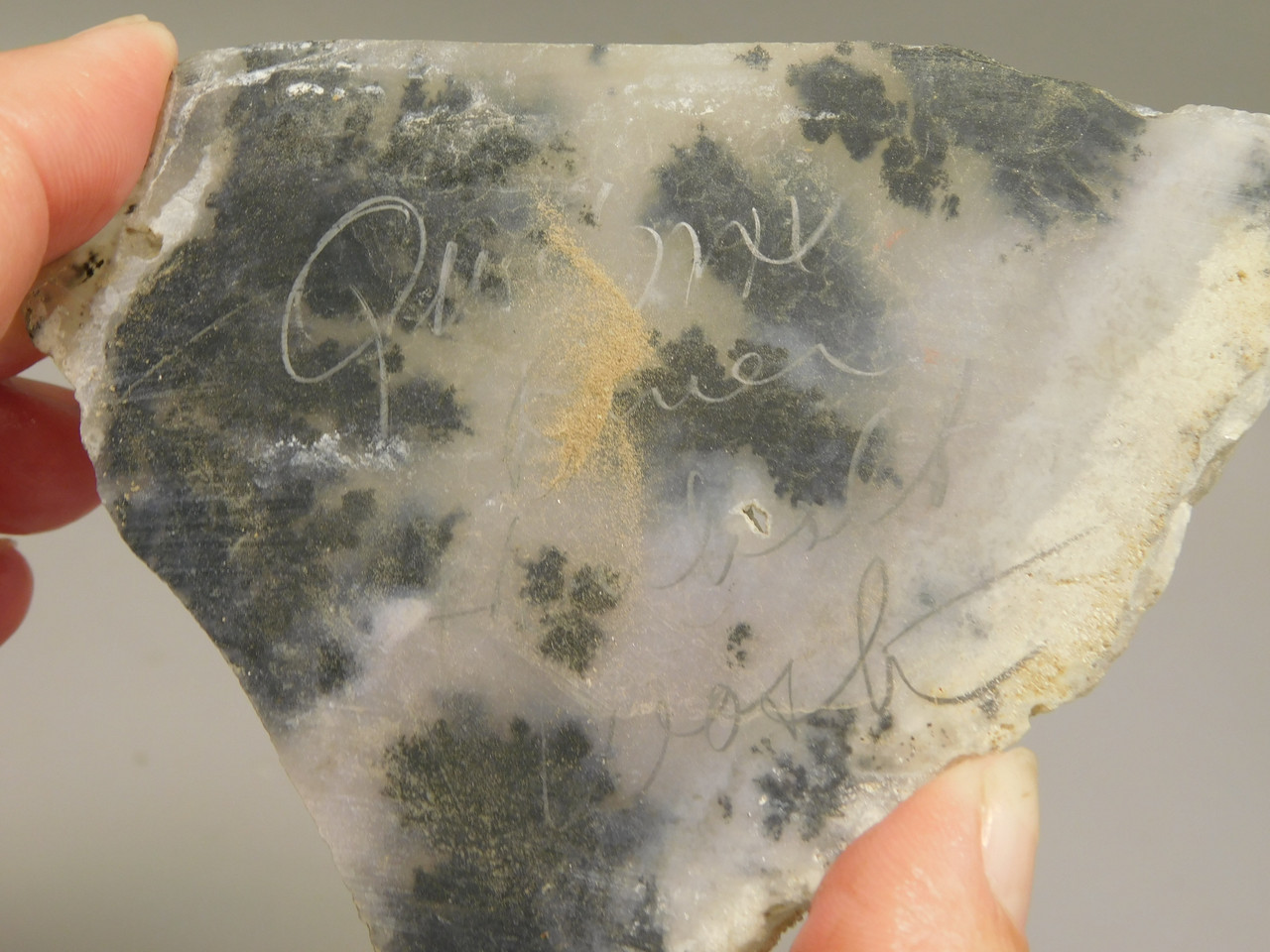 Plume Agate Stone Slab Unpolished Rock Nevada #O1