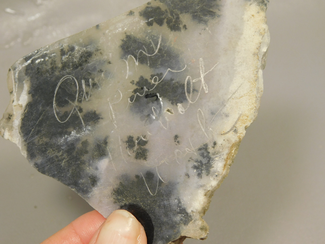 Plume Agate Stone Slab Unpolished Rock Nevada #O1