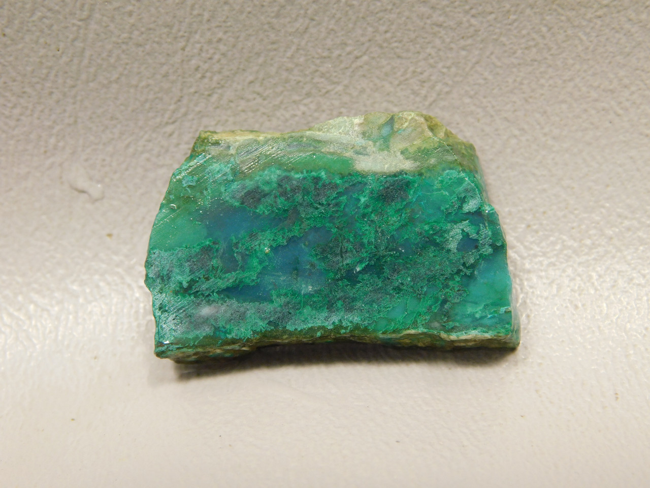 Gem Silica Chrysocolla Inspiration Mine Unpolished Stone Slab #O200