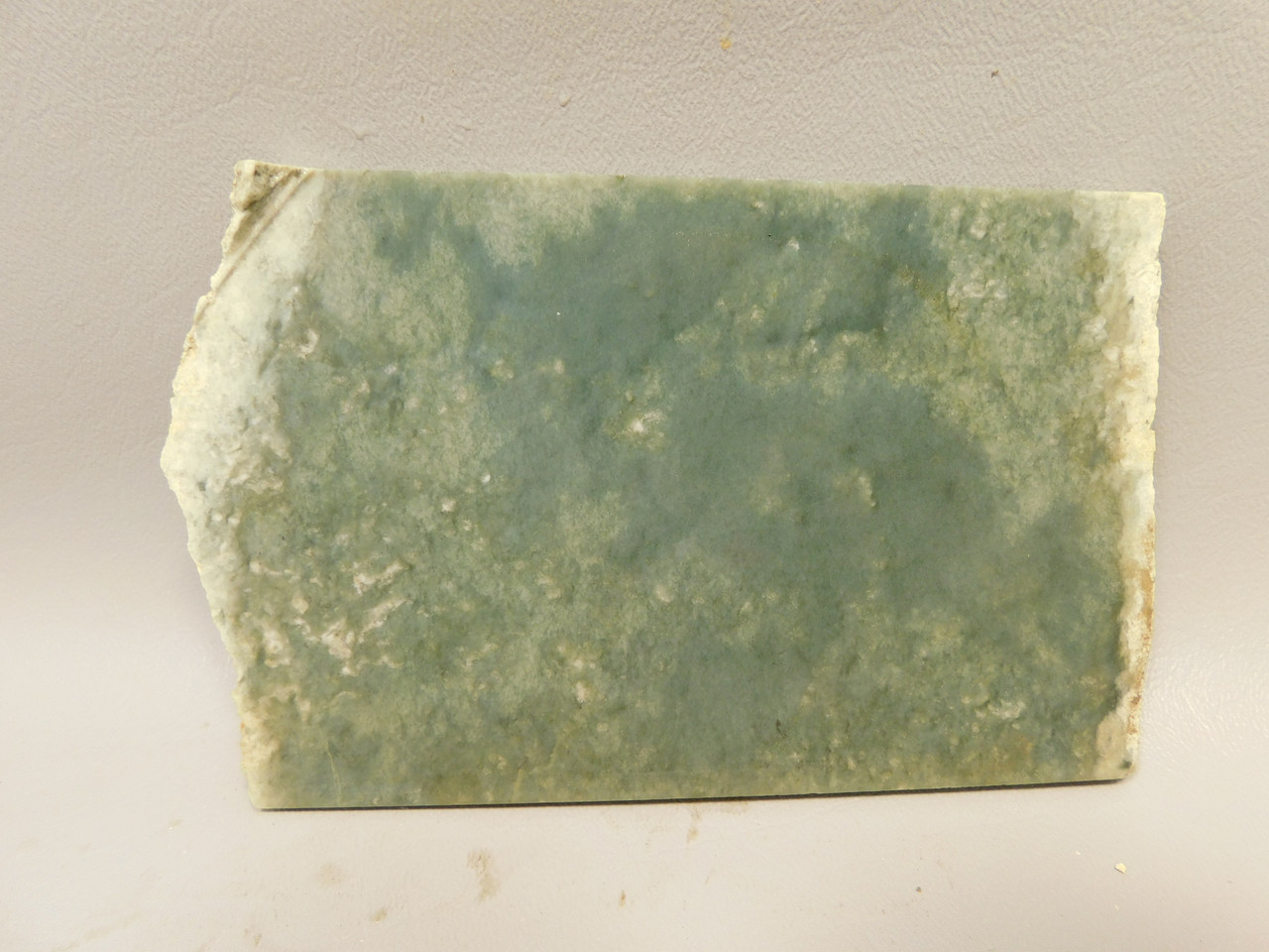 California Green Nephrite Jade Unpolished Stone Slab Rough Rock #O22