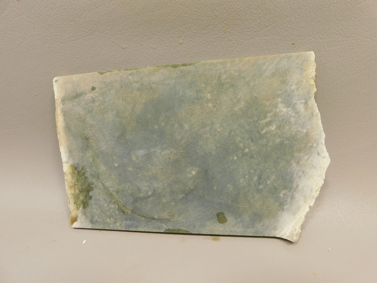 California Green Nephrite Jade Unpolished Stone Slab Rough Rock #O22