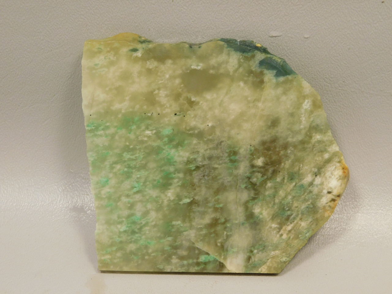 California Green Nephrite Jade Unpolished Stone Slab Rough Rock #O22