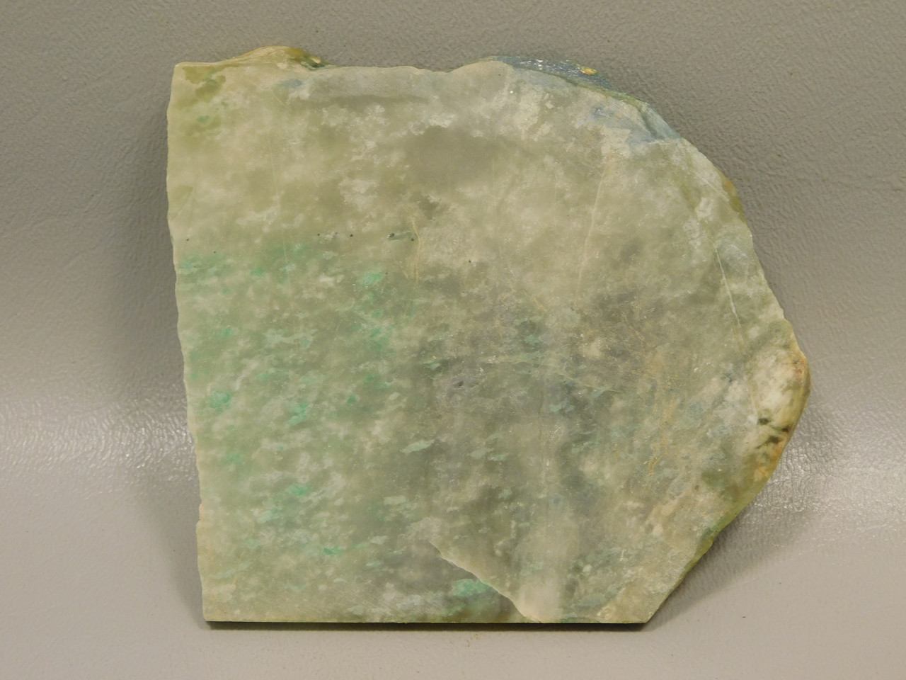 California Green Nephrite Jade Unpolished Stone Slab Rough Rock #O22