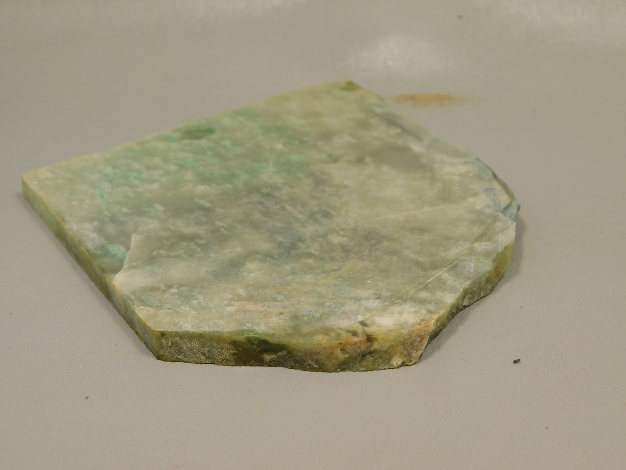 California Green Nephrite Jade Unpolished Stone Slab Rough Rock #O22