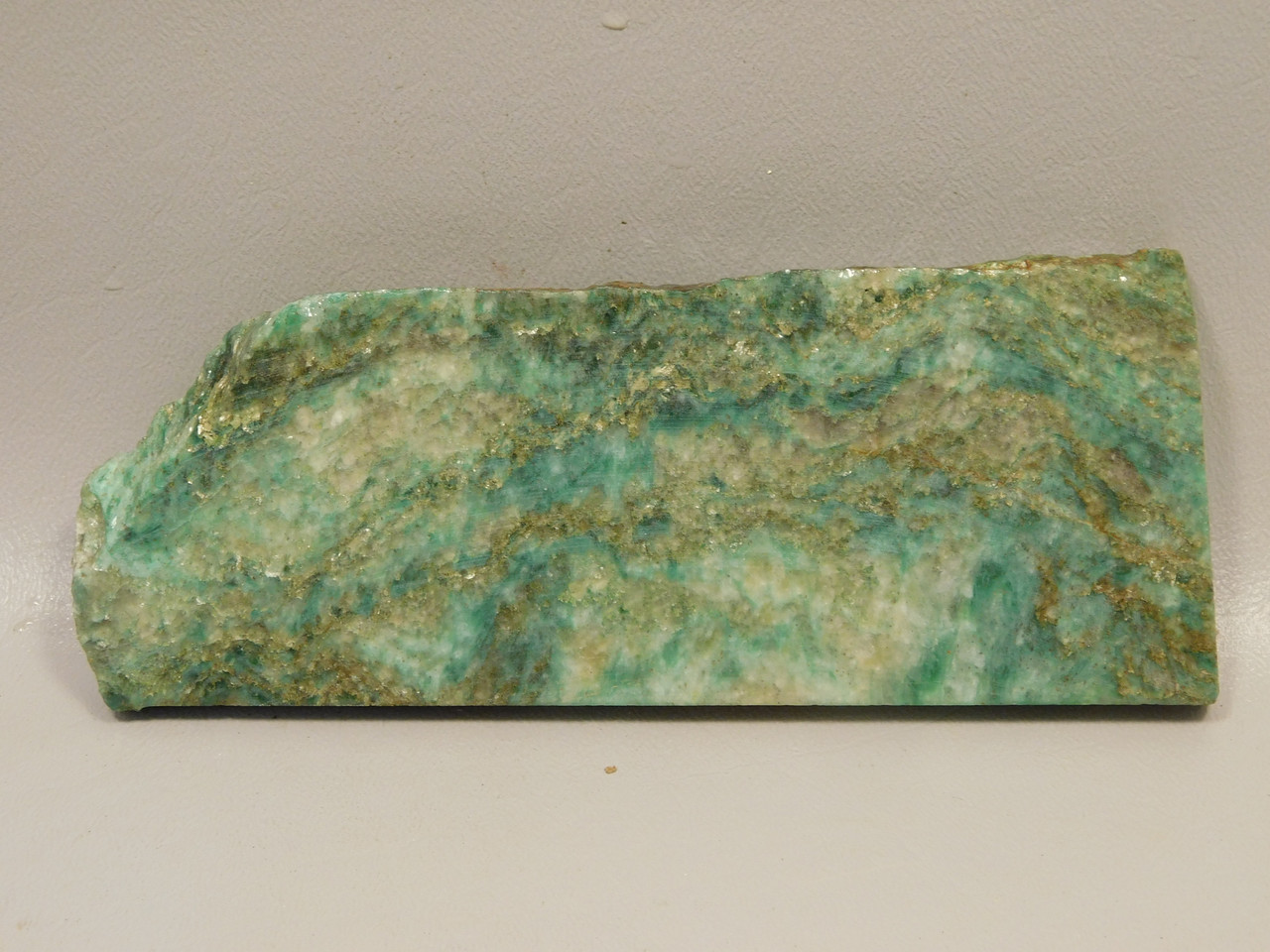 Green Aventurine Unpolished Stone Slab Lapidary Rock California #O10