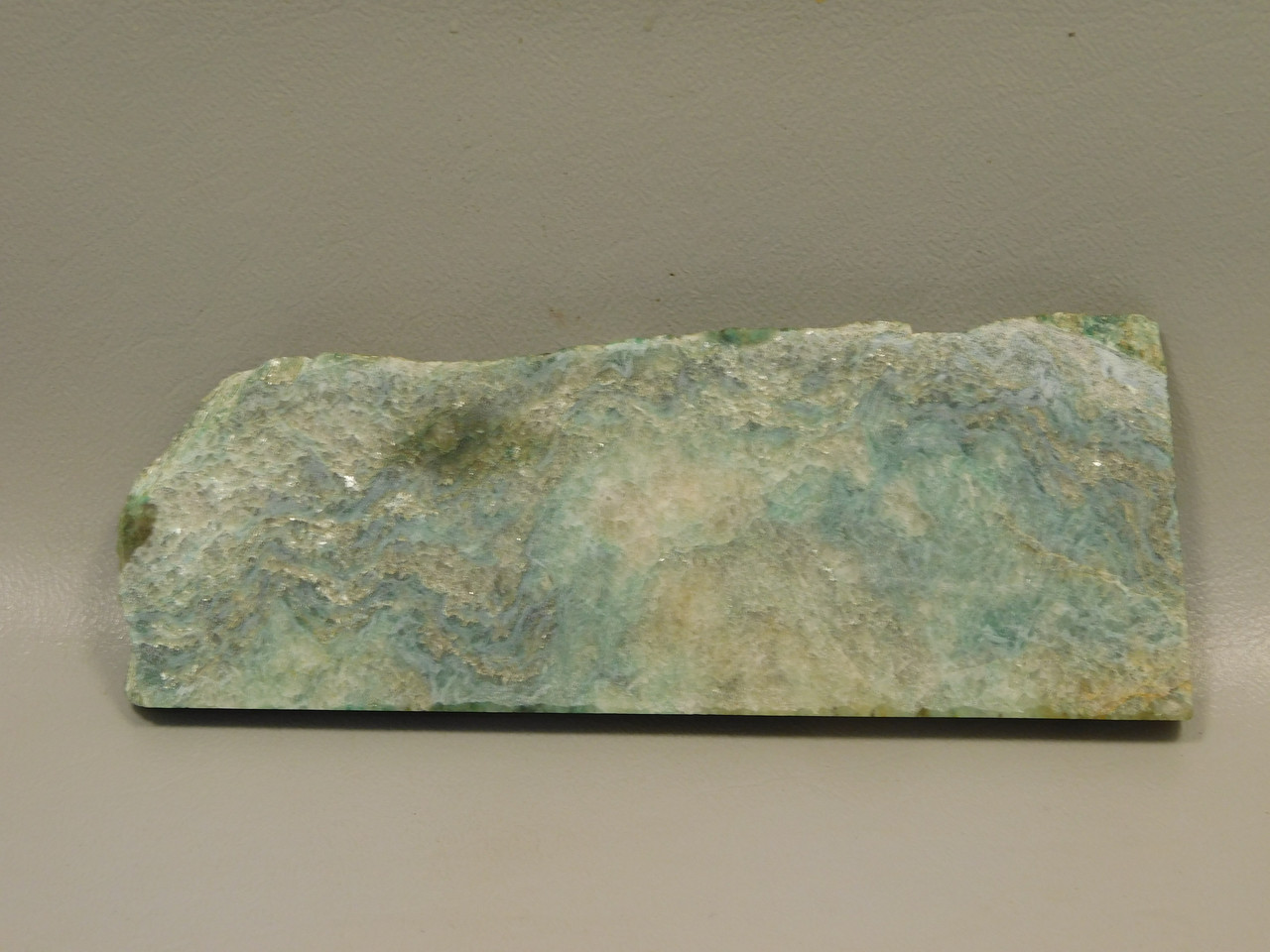 Green Aventurine Unpolished Stone Slab Lapidary Rock California #O11