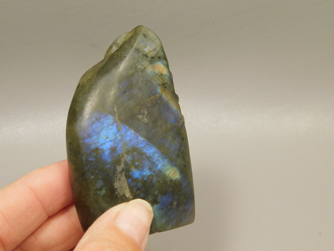 Scorpion Figurine Gemstone Animal Carving Labradorite  #O2