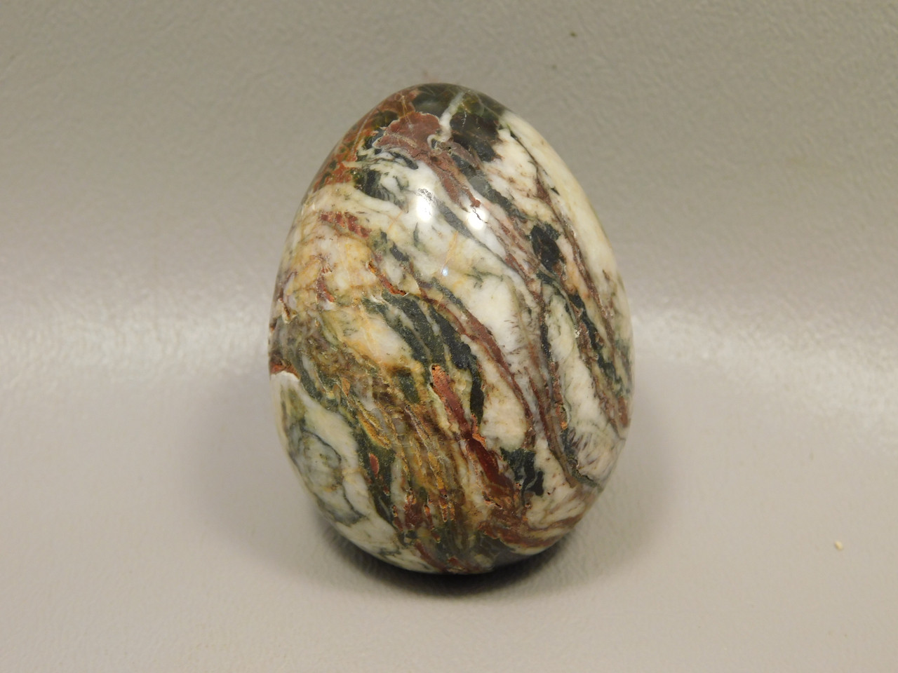 Cherry Creek Jasper Egg 2 inch Rock Mineral Red Creek Stone #O9