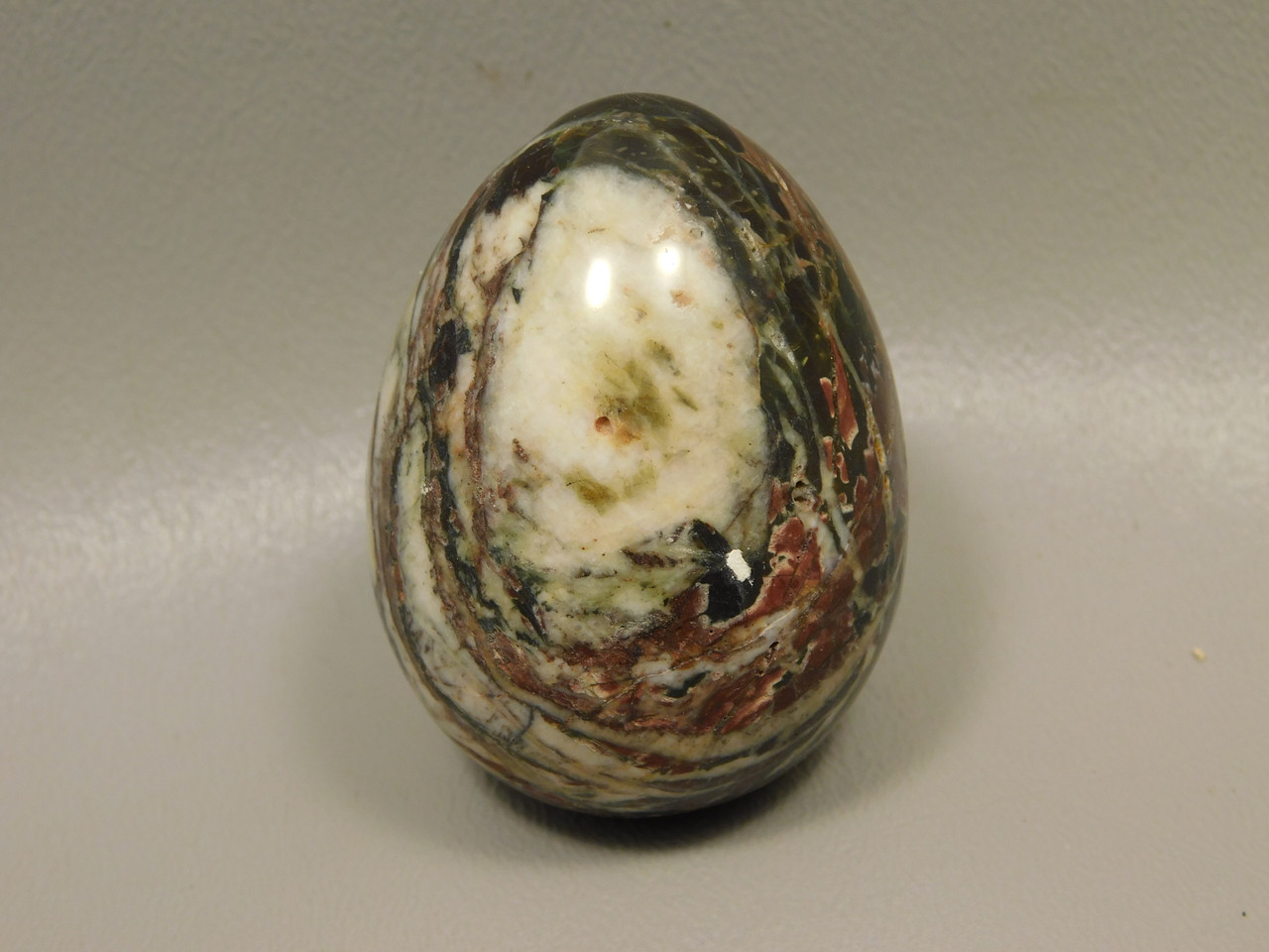 Cherry Creek Jasper Egg 2 inch Rock Mineral Red Creek Stone #O9