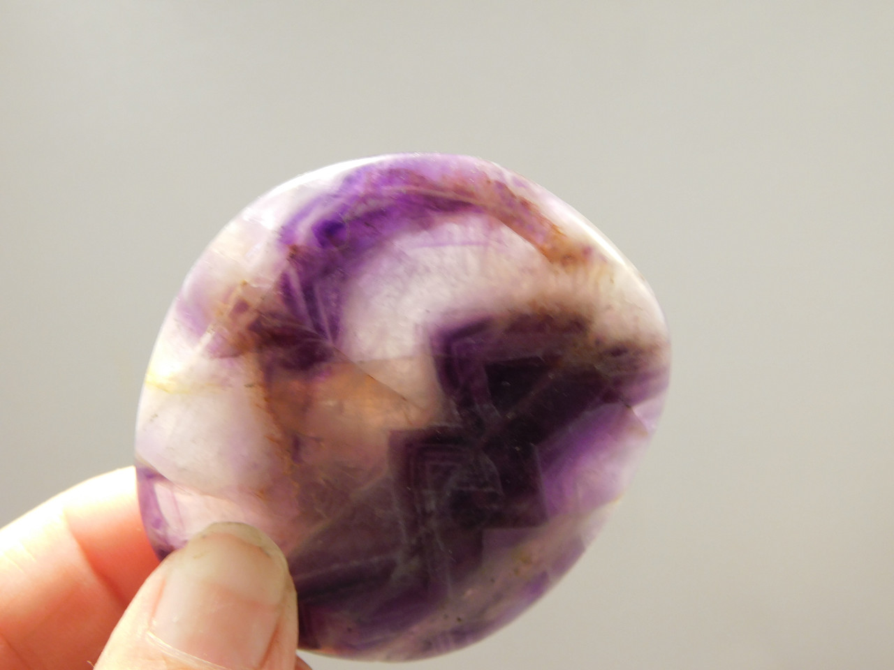 Amethyst Polished Rock Worry or Palm Stone Stocking Stuffer #O2