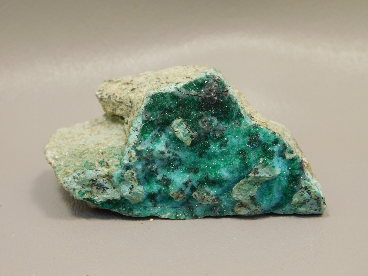 Drusy Chrysocolla Mineral Specimen Blue Druse Green Malachite #O1