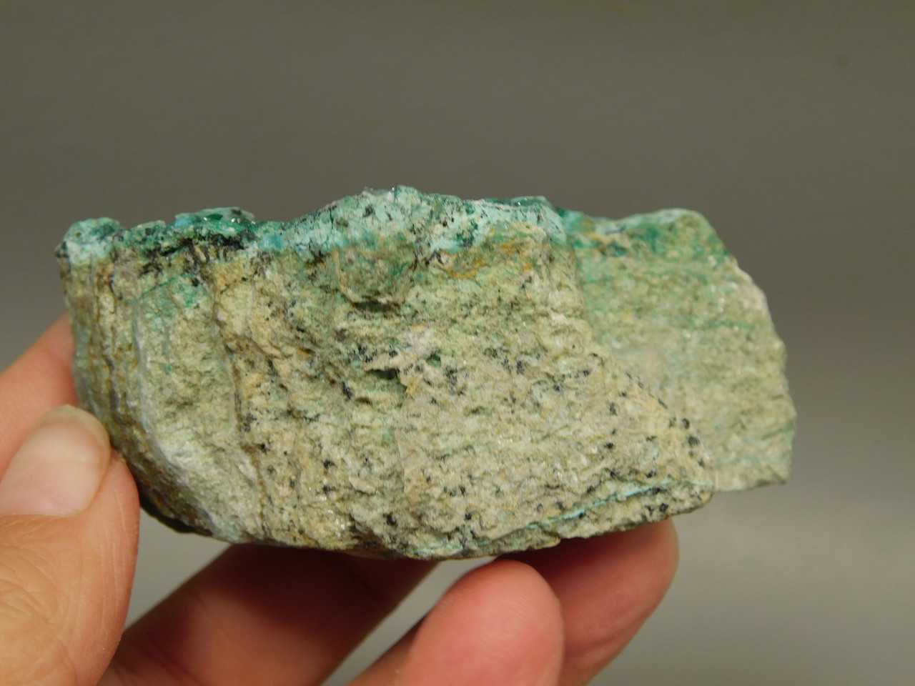 Drusy Chrysocolla Mineral Specimen Blue Druse Green Malachite #O1