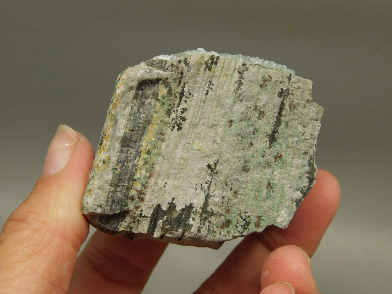 Drusy Chrysocolla Mineral Specimen Blue Druse Green Malachite #O3