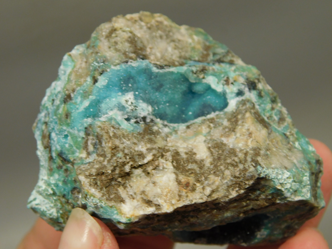 Drusy Chrysocolla Mineral Specimen Blue Druse Green Malachite #O4