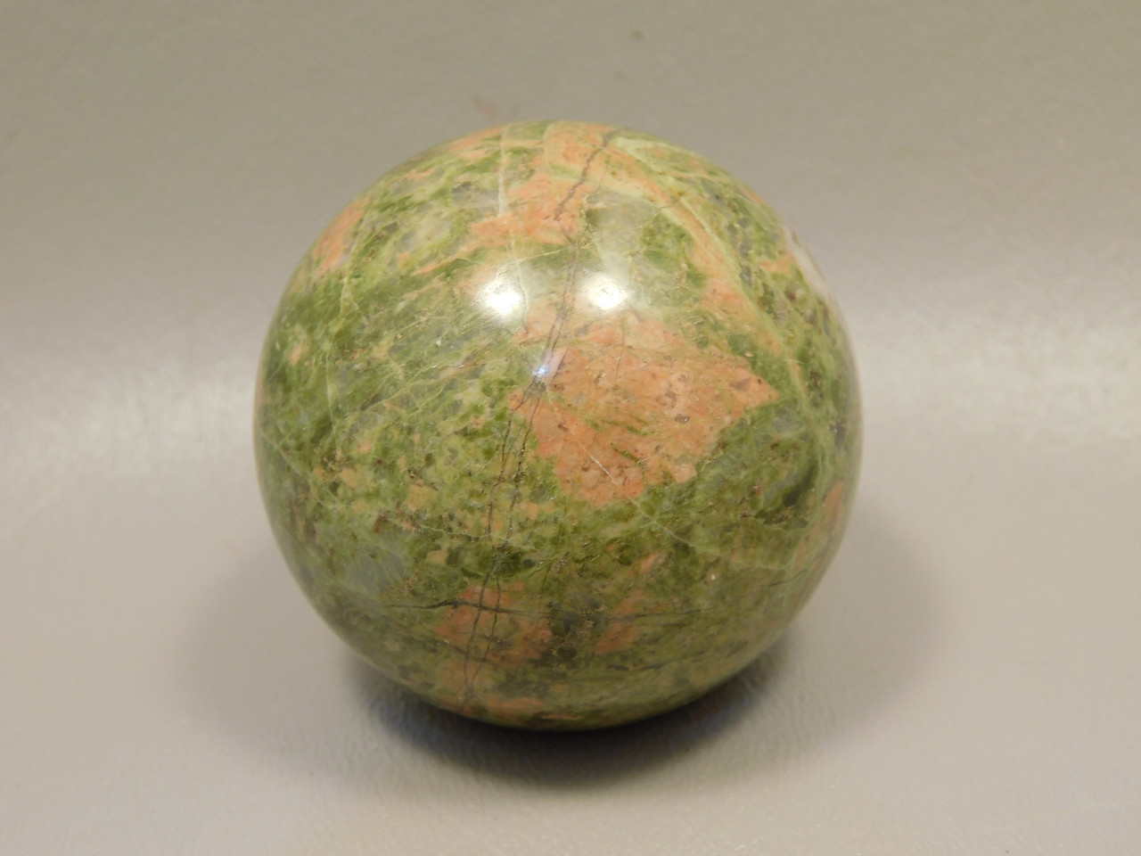 Unakite Sphere 2 inch or 50 mm Pink and Green Stone Ball #O12