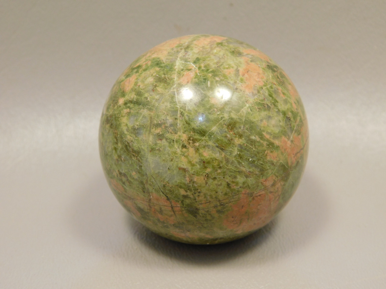Unakite Sphere 2 inch or 50 mm Pink and Green Stone Ball #O12