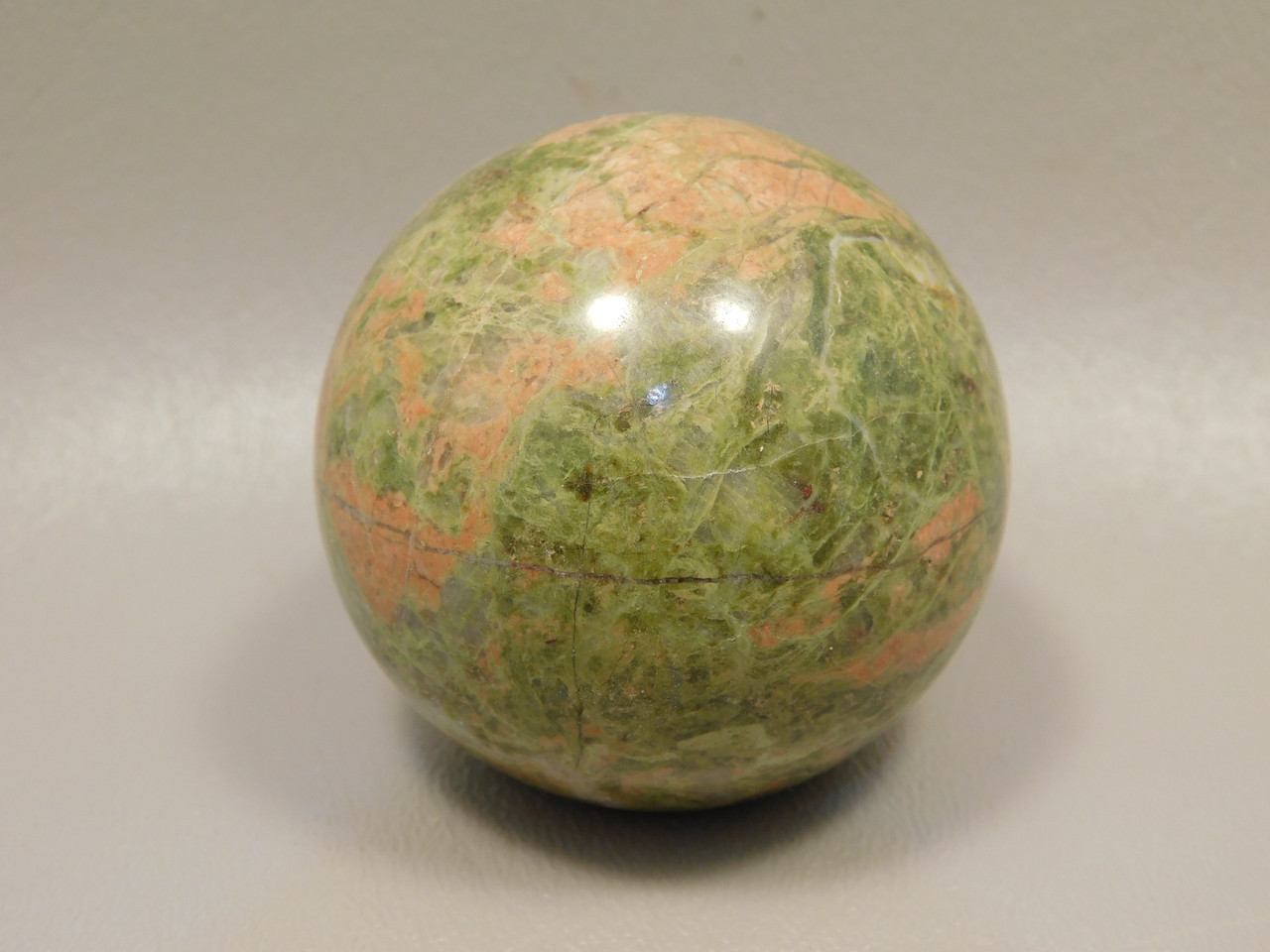 Unakite Sphere 2 inch or 50 mm Pink and Green Stone Ball #O12