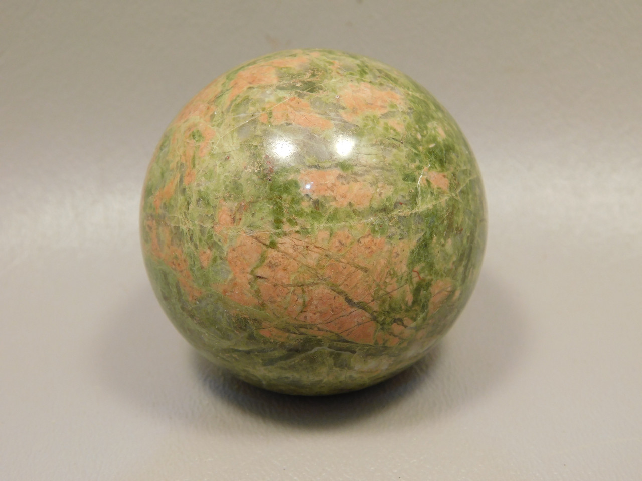Unakite Sphere 2 inch or 50 mm Pink and Green Stone Ball #O12