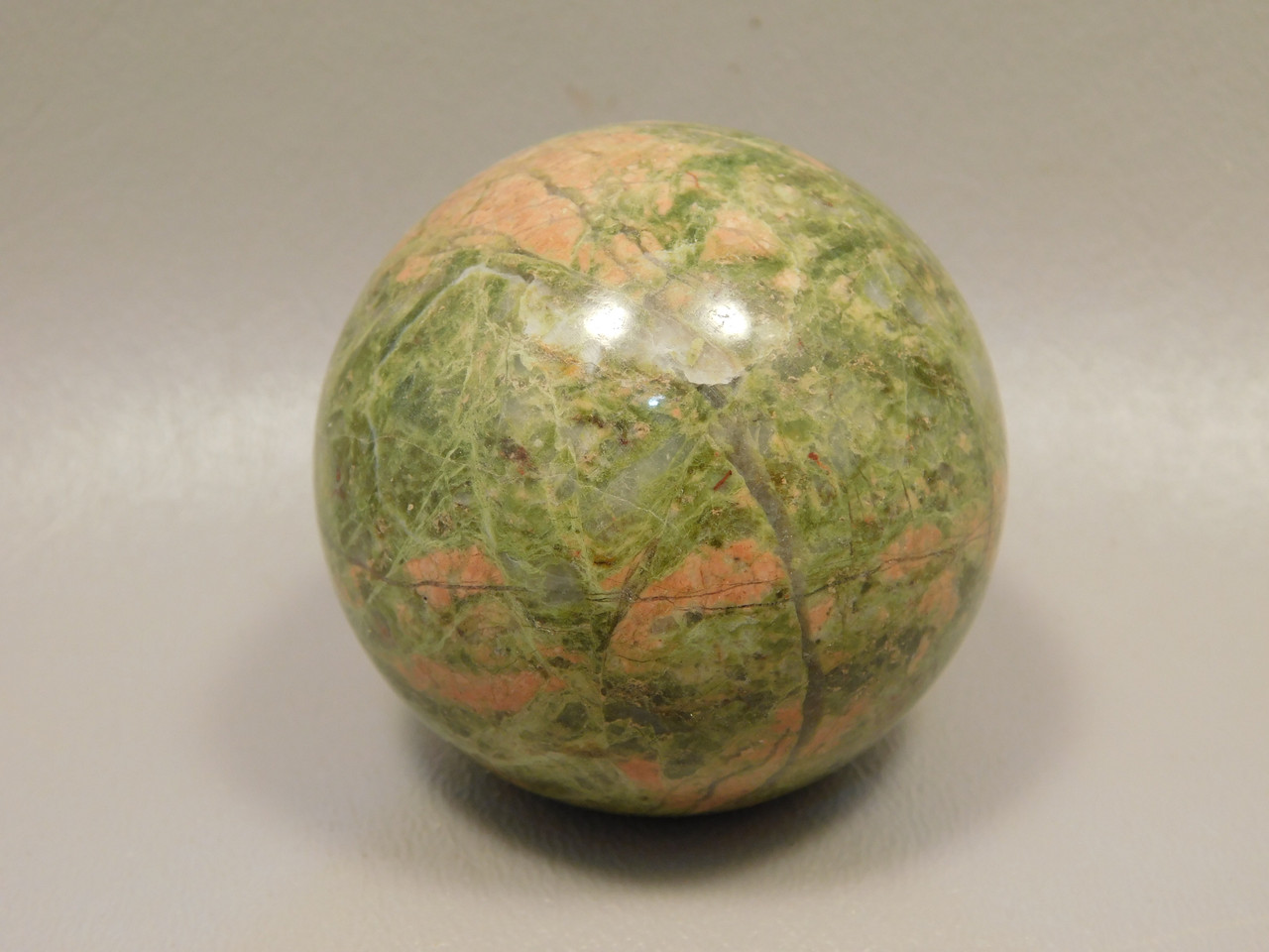 Unakite Sphere 2 inch or 50 mm Pink and Green Stone Ball #O12
