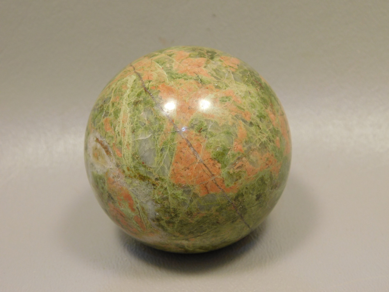 Unakite Sphere 2 inch or 50 mm Pink and Green Stone Ball #O12