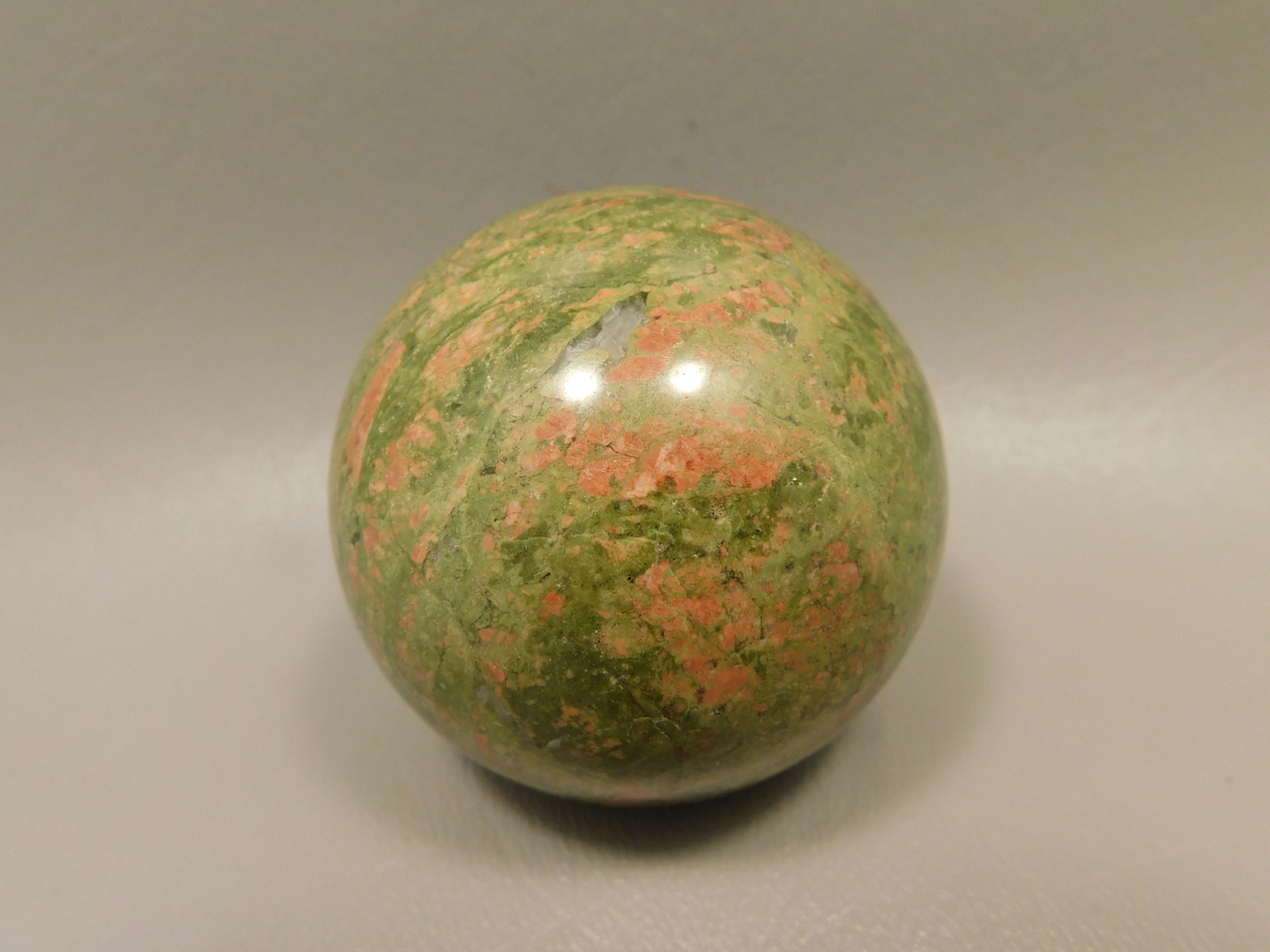 Unakite Sphere 2 inch or 50 mm Pink and Green Stone Ball #O15
