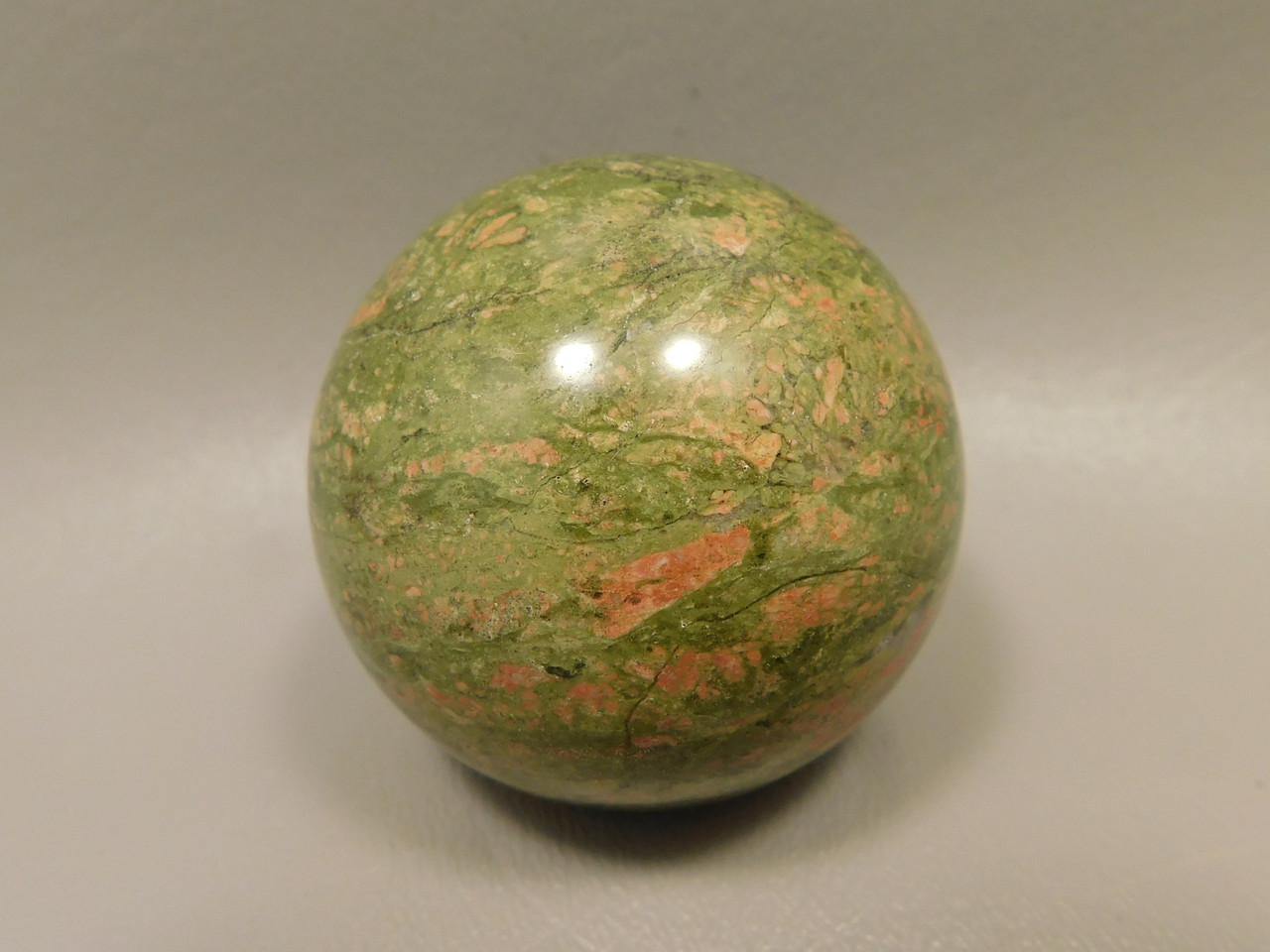 Unakite Sphere 2 inch or 50 mm Pink and Green Stone Ball #O15