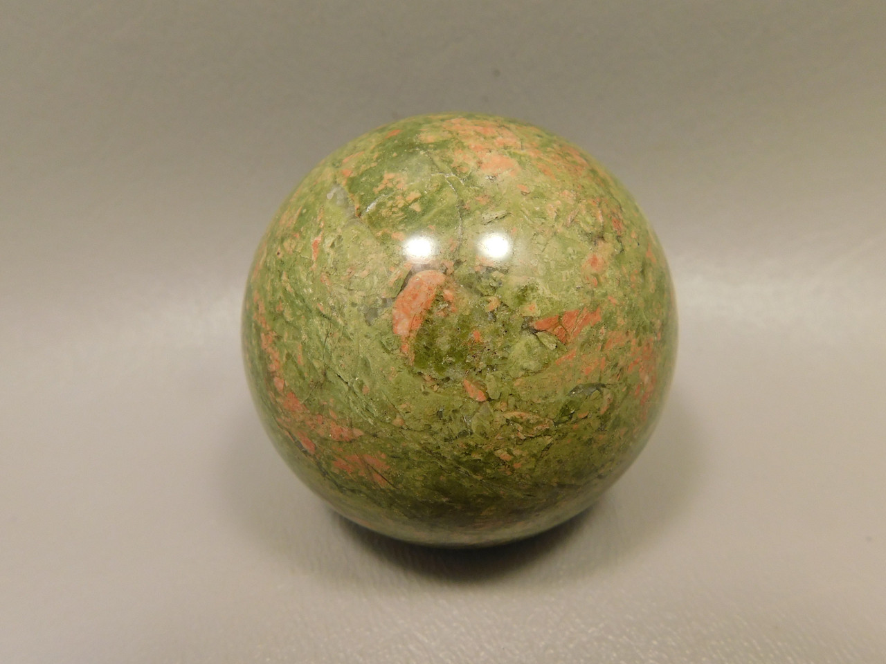 Unakite Sphere 2 inch or 50 mm Pink and Green Stone Ball #O15