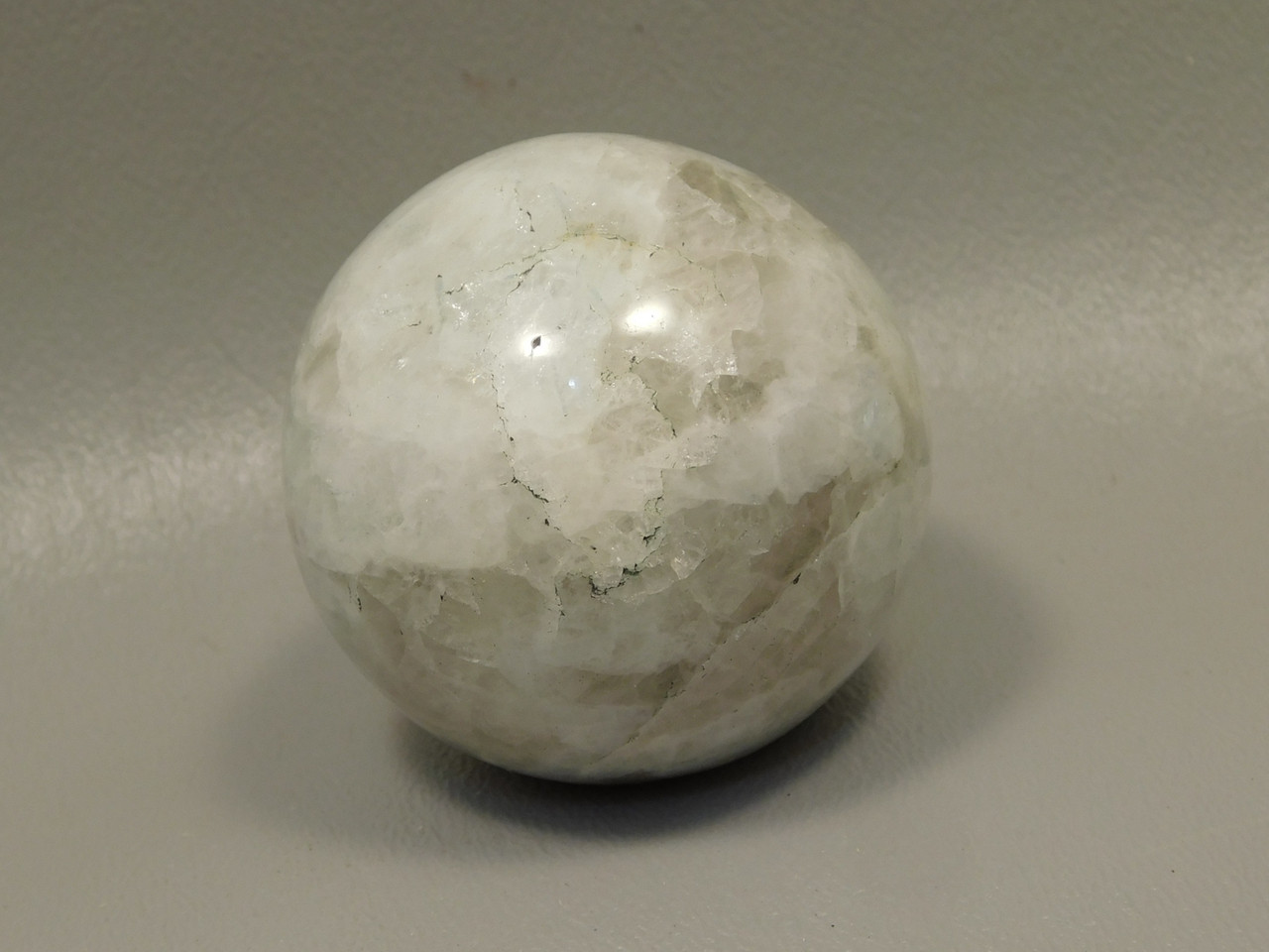 Moonstone Sphere 1.8 inch Polished Rock Rainbow Gemstone India #O13