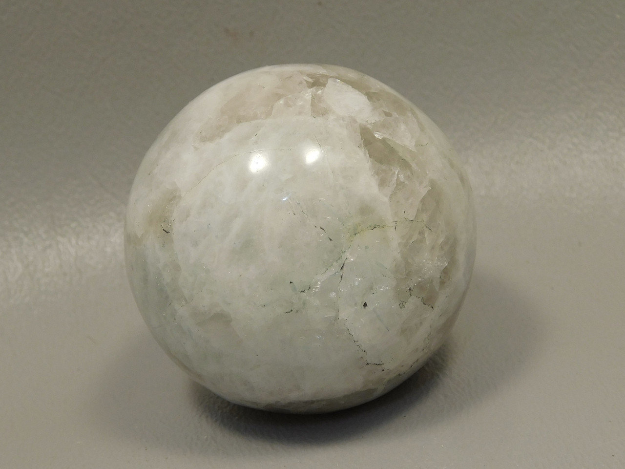 Moonstone Sphere 1.8 inch Polished Rock Rainbow Gemstone India #O13