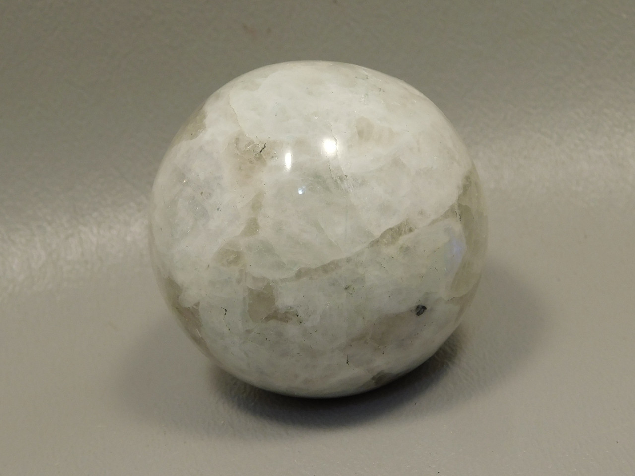 Moonstone Sphere 1.8 inch Polished Rock Rainbow Gemstone India #O13